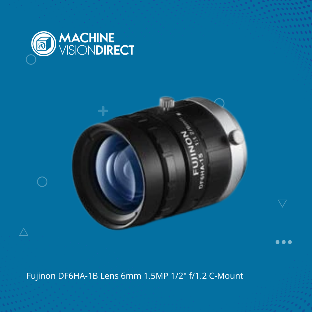 Fujinon DF6HA-1B Lens 6mm 1.5MP 1/2" f/1.2 C-Mount