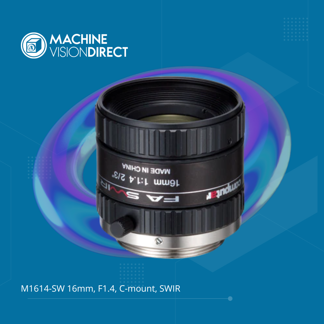 M1614-SW 16mm, F1.4, C-mount, SWIR