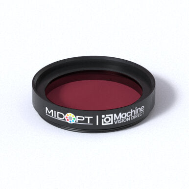 MidOpt BP660-30.5 Broad Bandwidth Dark Red Bandpass Filter M30.5x0.5