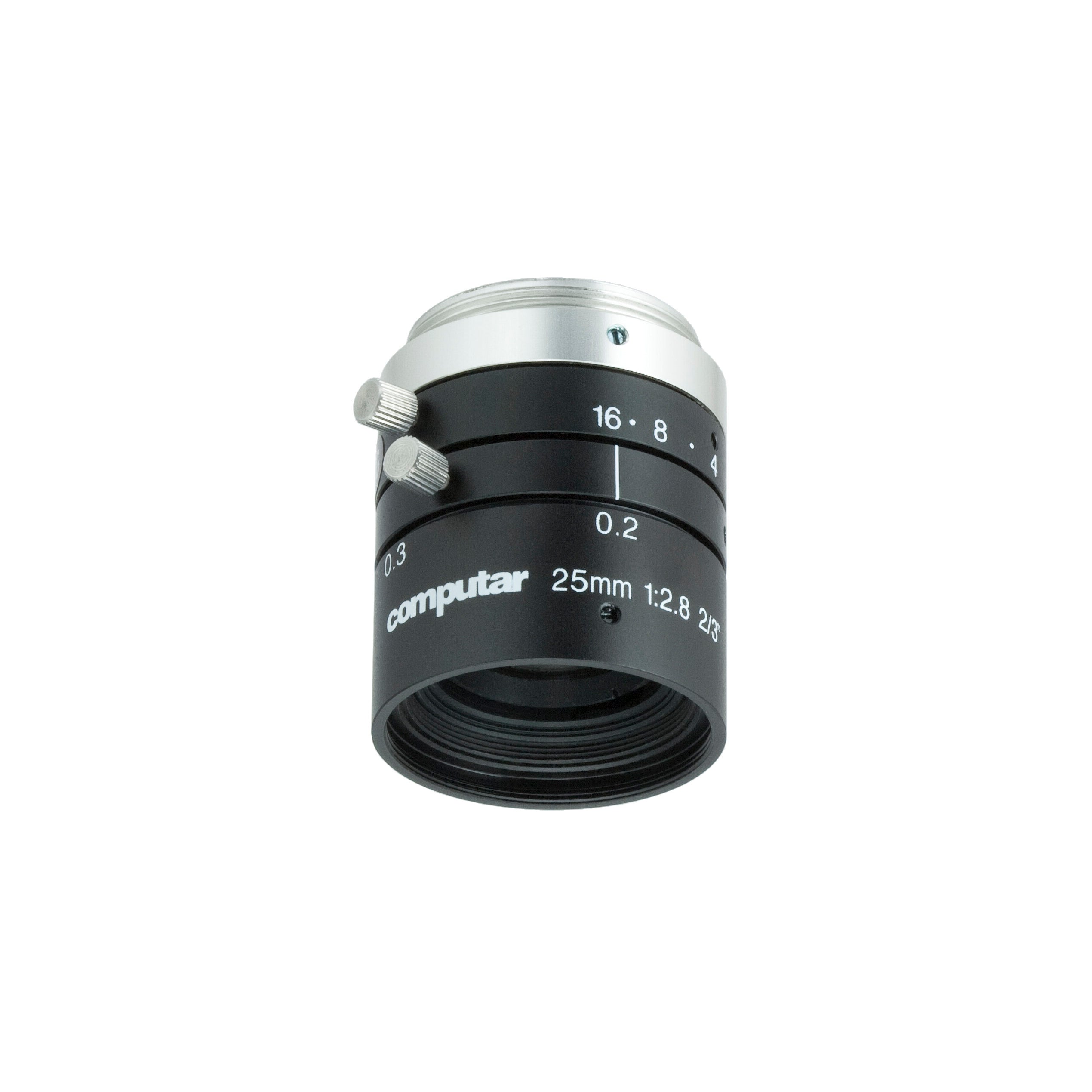 Computar M2528-MPW3 25 mm 2/3″ ƒ/2.8 - ƒ/16 Fixed Focal Length Lens