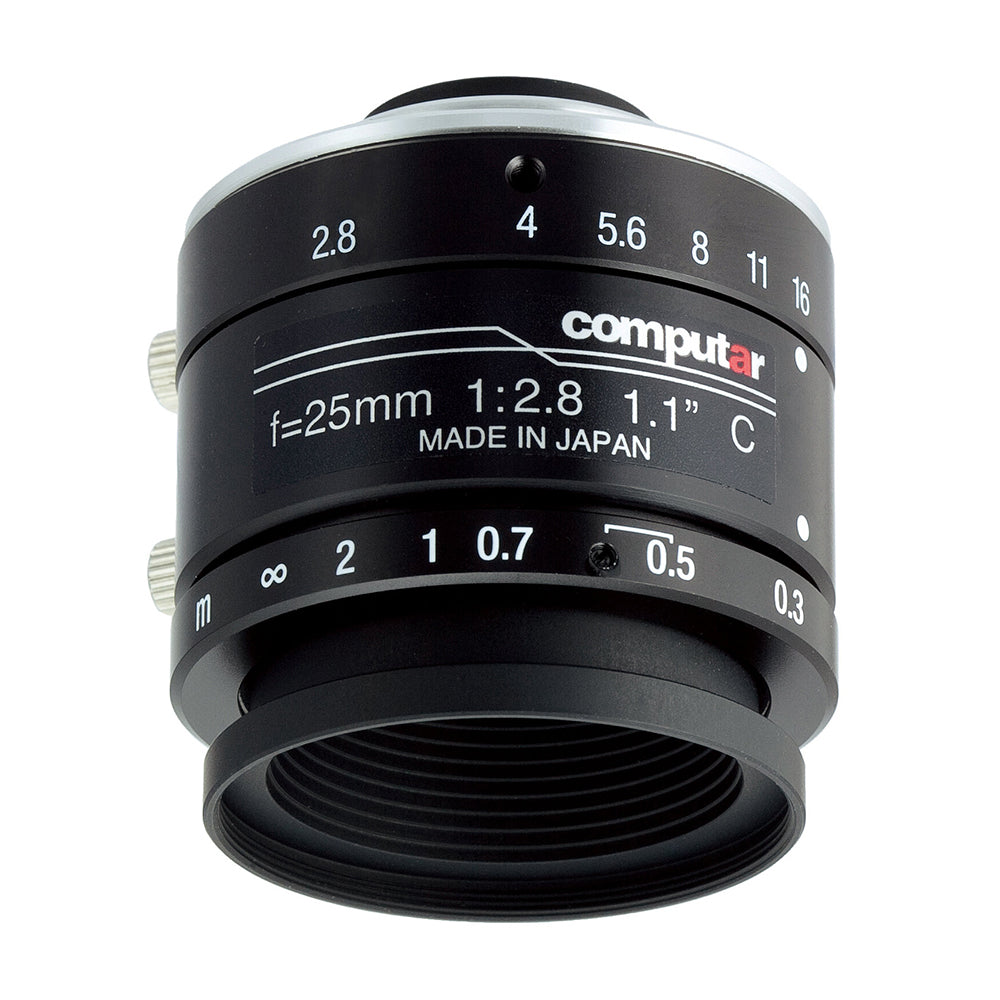 Computar V2528-MPY 25 mm 1.1″ ƒ/2.8 - ƒ/16 Fixed Focal Length Lens