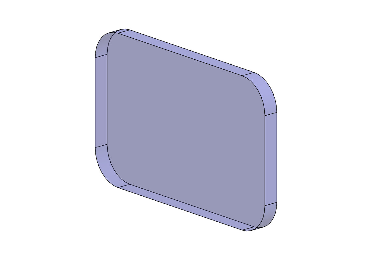 500126 Soda Lime Glass Replacement Viewport for 42D and 42S Enclosures | APG Vision