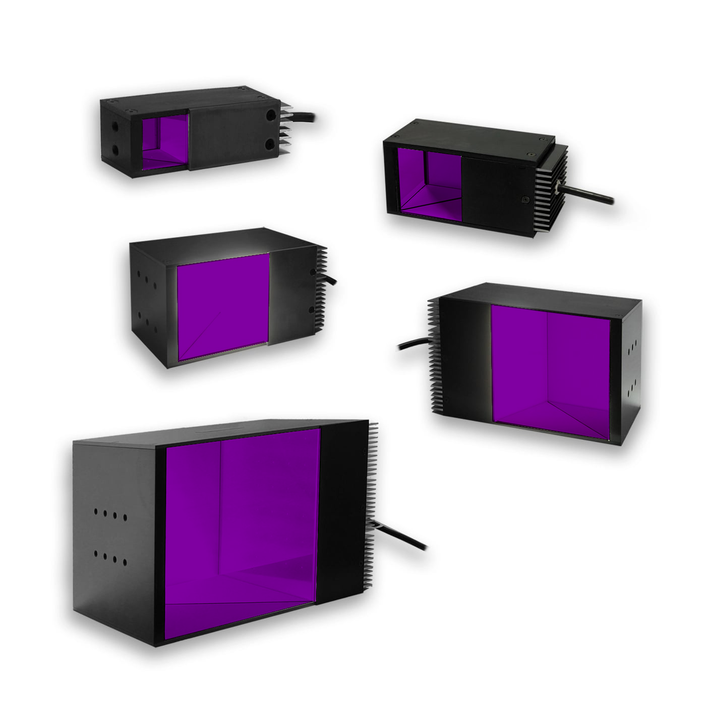 DL225-075395I3S Square Coaxial Light, 395nm Ultra-Violet (UV), 075 mm, ICS 3S (I3S) Driver| Advanced Illumination