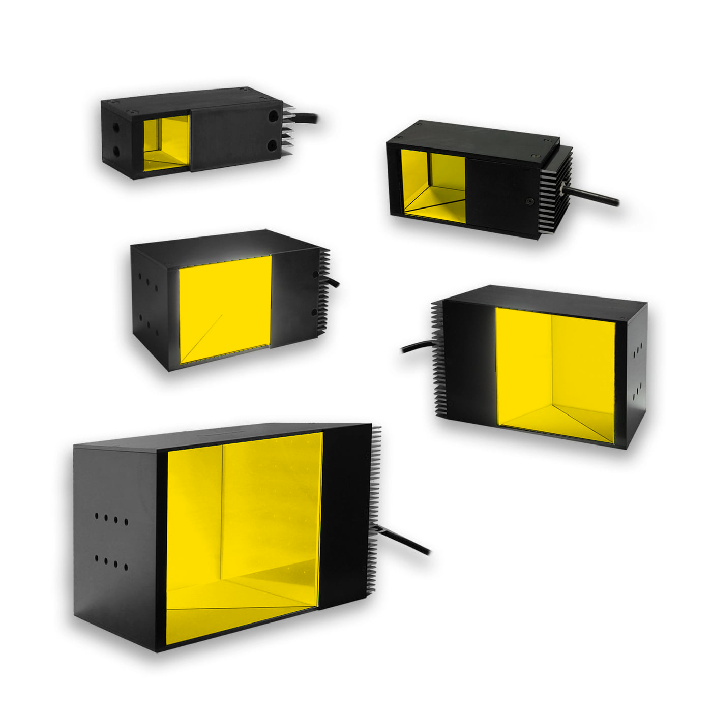 DL225-075590I3S Square Coaxial Light, 590nm Amber, 075 mm, ICS 3S (I3S) Driver| Advanced Illumination