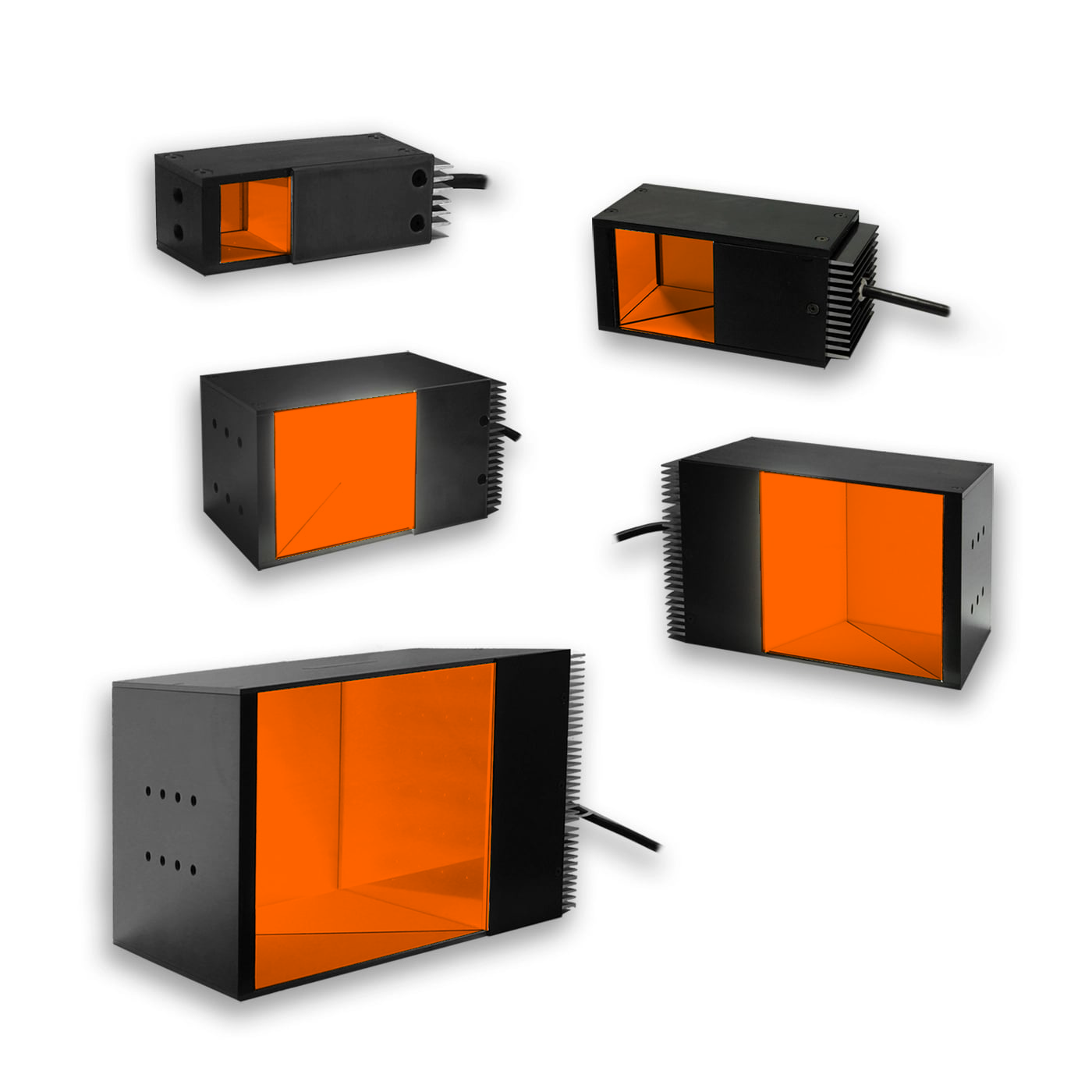 DL225-075625I3S Square Coaxial Light, 625nm Red Orange, 075 mm, ICS 3S (I3S) Driver| Advanced Illumination