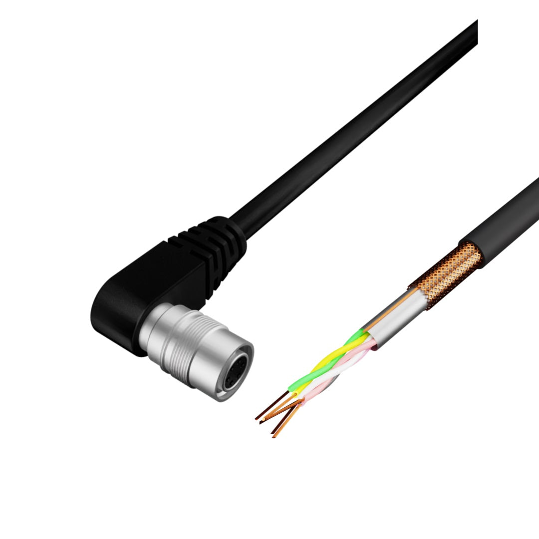 Hirose ～　0910 CEI MVA-57-3-X-10 Cable, 6 Pin Female Right Angle 180 Degree