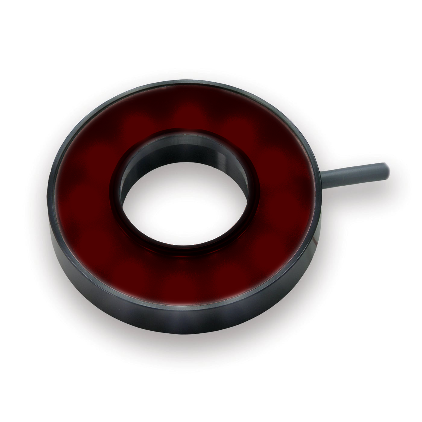 RL121-94024 Small High Dispersion Bright Field Ring Light, 940nm Infra-Red (IR), 24 Volt Driver| Advanced Illumination