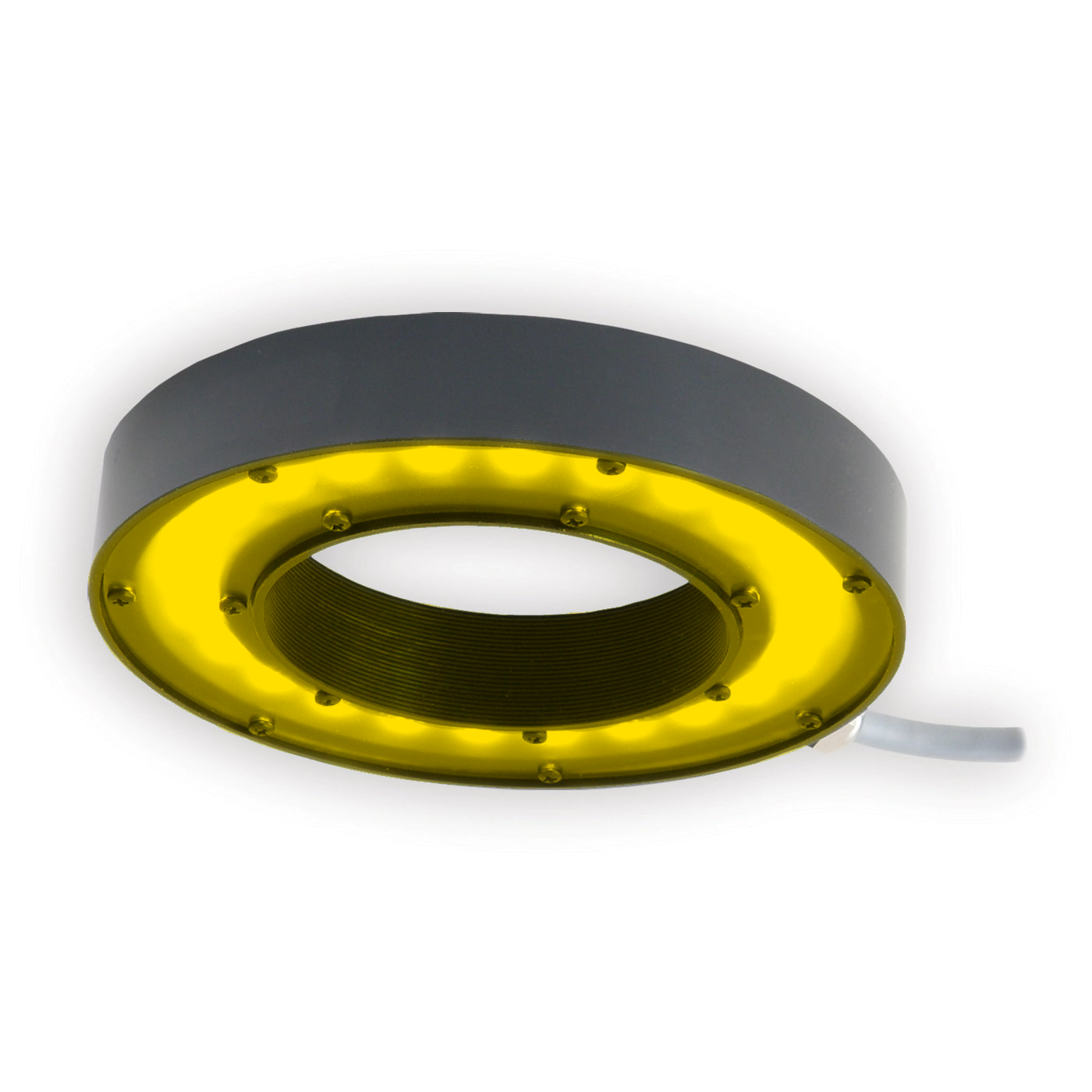 RL127-590I3S Large High Dispersion Bright Field Ring Light, 590nm Amber, ICS 3S (I3S) Driver| Advanced Illumination