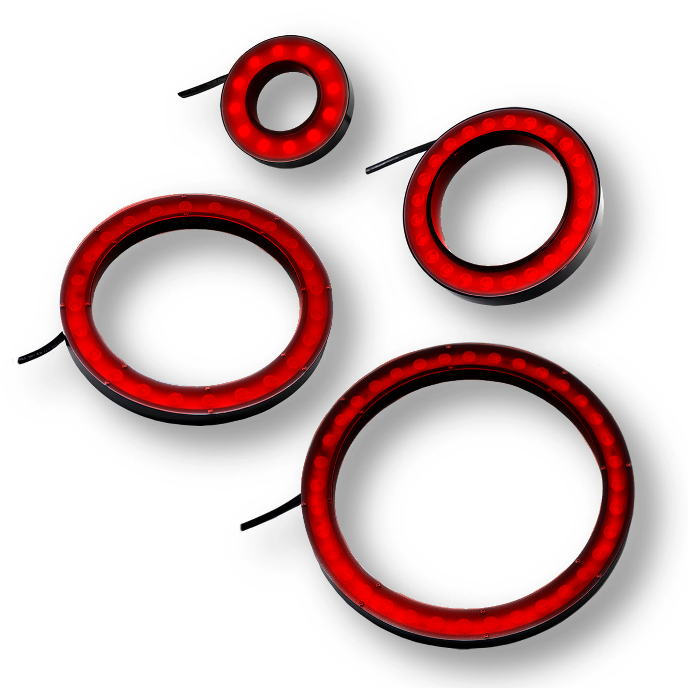 RL208W-200660I3S MicroBrite Bright Field Ring Light, 660nm Red, ICS 3S (I3S) Driver| Advanced Illumination