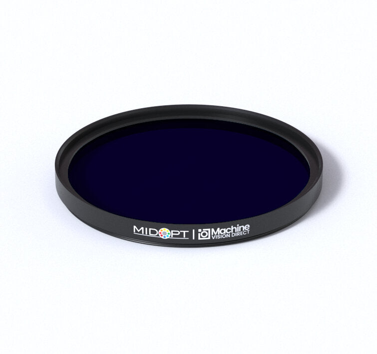 MidOpt BP365-67 Broad Bandwidth Near UV Bandpass Filter M67x0.75