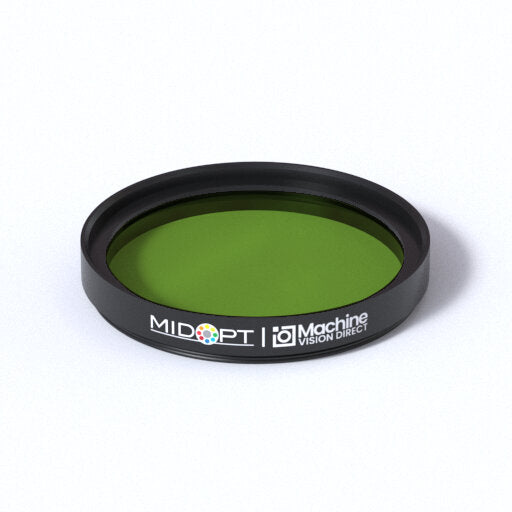 MidOpt BP525-43 Broad Bandwidth Light Green Bandpass Filter M43x0.75