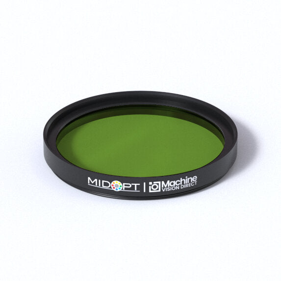 MidOpt BP525-49 Broad Bandwidth Light Green Bandpass Filter M49x0.75