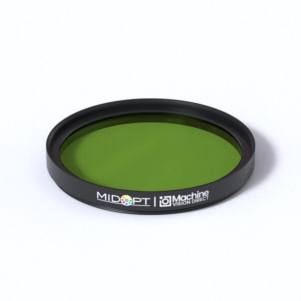 MidOpt BP525-52 Broad Bandwidth Light Green Bandpass Filter M52x0.75