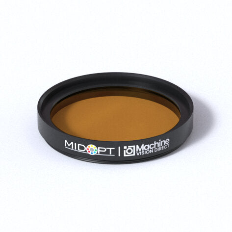 MidOpt BP590-39 Broad Bandwidth Orange Bandpass Filter M39-0.5