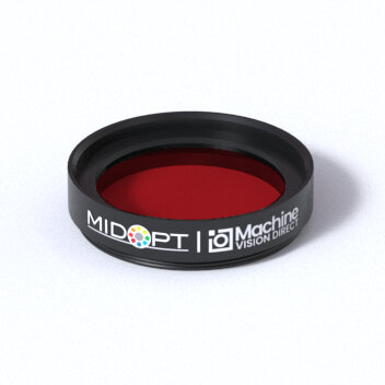 MidOpt BP635-27 Broad Bandwidth Light Red Bandpass Filter M27x0.5