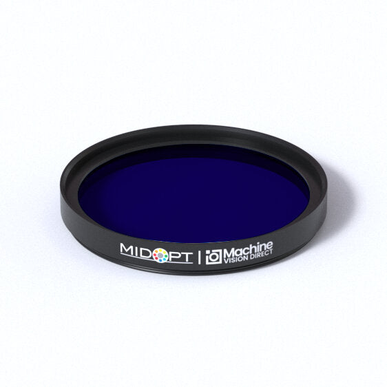 MidOpt DB395-870-48 Absorptive Visible and NIR Dual Bandpass Filter M48x0.75