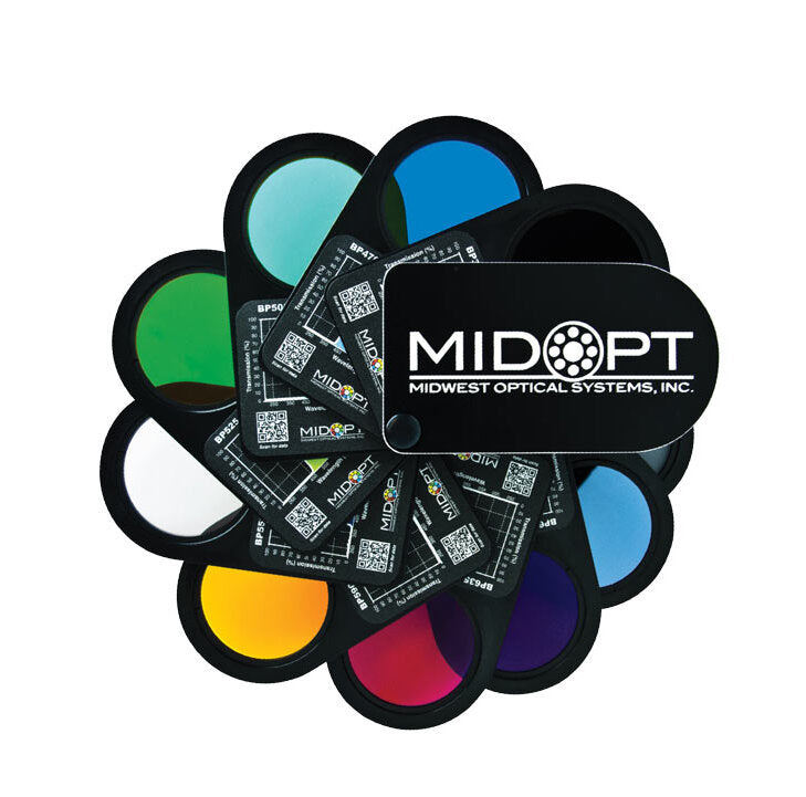 MidOpt FS100 Bandpass Machine Vision Filter Swatch