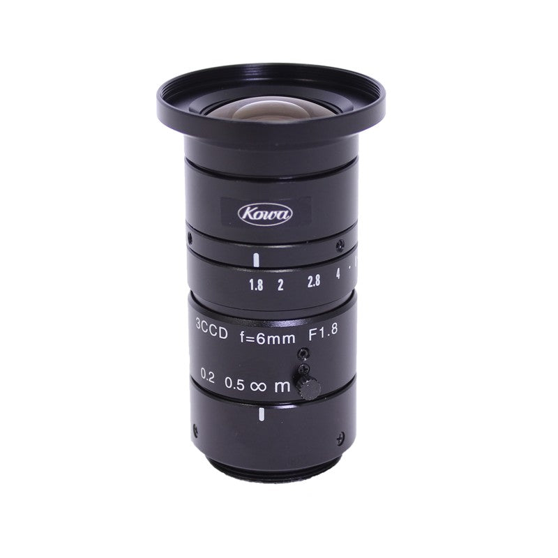 Kowa LM6NC3 1/2″ ƒ/1.8 - ƒ/16 C-Mount Fixed Focal Length Lens