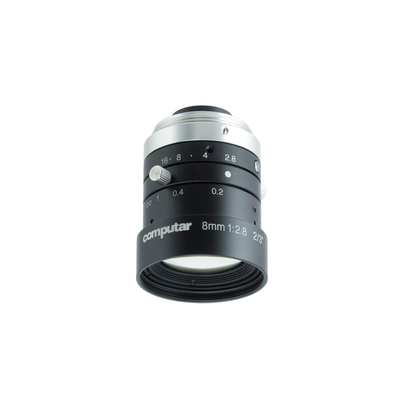 Computar M0828-MPW3 8 mm 2/3″ ƒ/2.8 - ƒ/16 Fixed Focal Length Lens