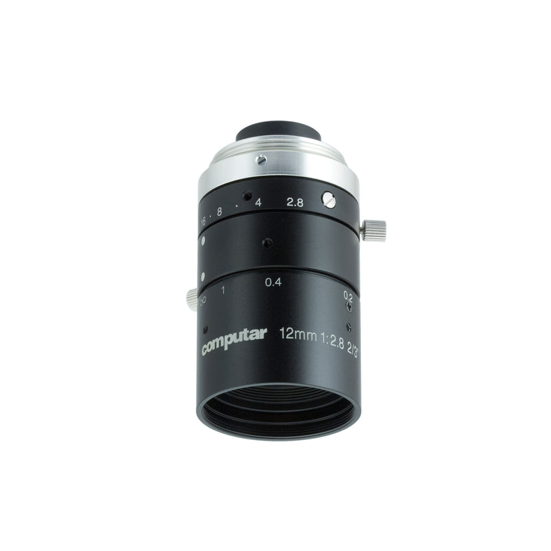 Computar M1228-MPW3 12 mm 2/3″ ƒ/2.8 - ƒ/16 Fixed Focal Length Lens