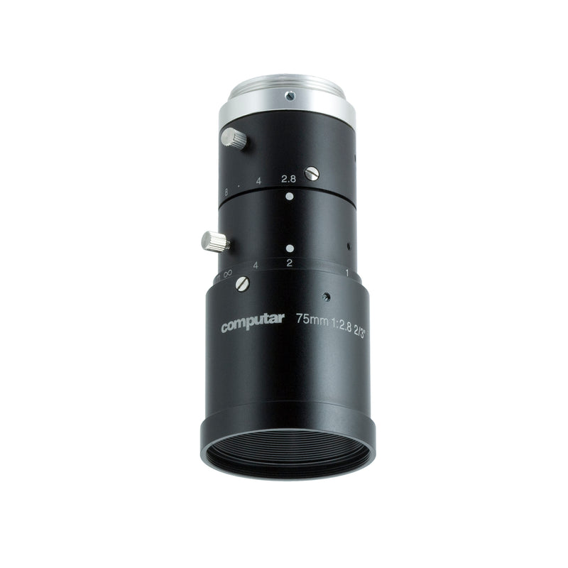 Computar M7528-MPW3 75 mm 2/3″ ƒ/2.8 - ƒ/16 Fixed Focal Length Lens