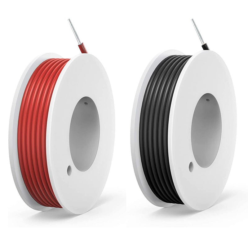 MVD-WIR-021-001 | 18 AWG Hookup Wire Set, Red and Black, 13.2 Feet