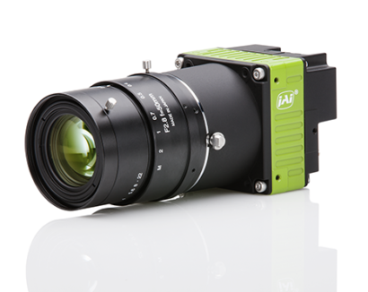 JAI SP-20000C-PMCL-M42A Camera for Machine Vision Front View with Lens (F Mount Shown)