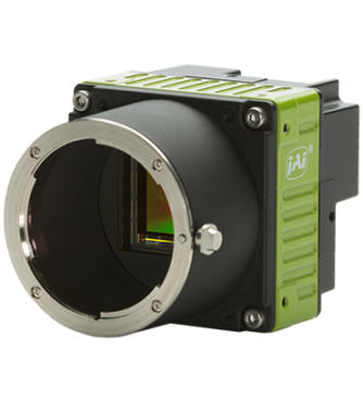 JAI SP-45001C-CXP4-M42 Machine Vision Camera Isometric Front View (F Mount Shown)