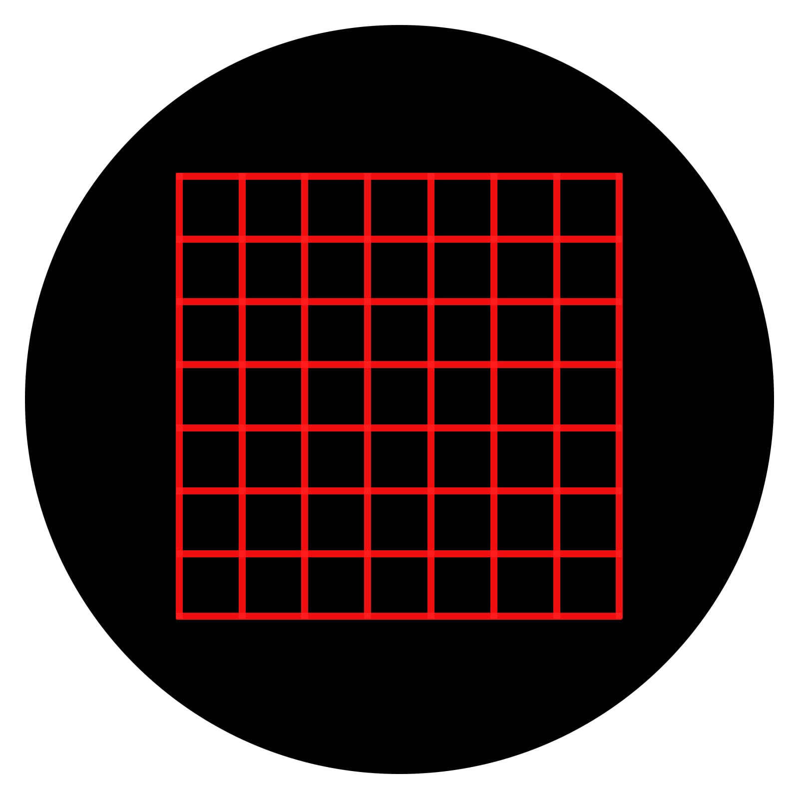 8x8 Grid Projector Pattern
