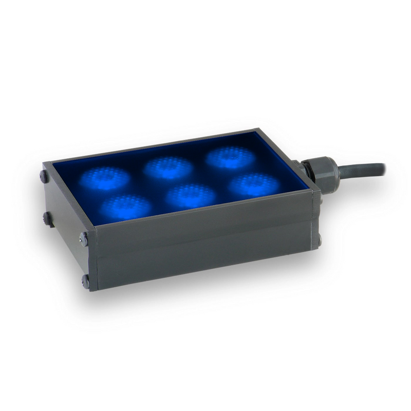 AL143M-470I3S 2x3 Spot Light, Blue (470nm), ICS 3S (I3S) Driver | Advanced Illumination