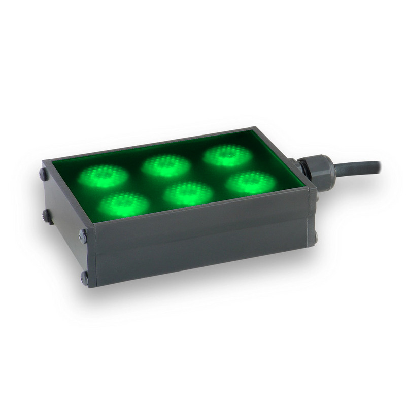 AL143N-50524 2x3 Spot Light, Cyan (505nm), 24 Volt Driver | Advanced Illumination