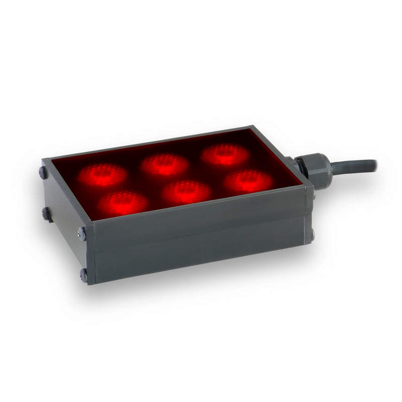 AL143M-660I3S 2x3 Spot Light, Red (660nm), ICS 3S (I3S) Driver | Advanced Illumination