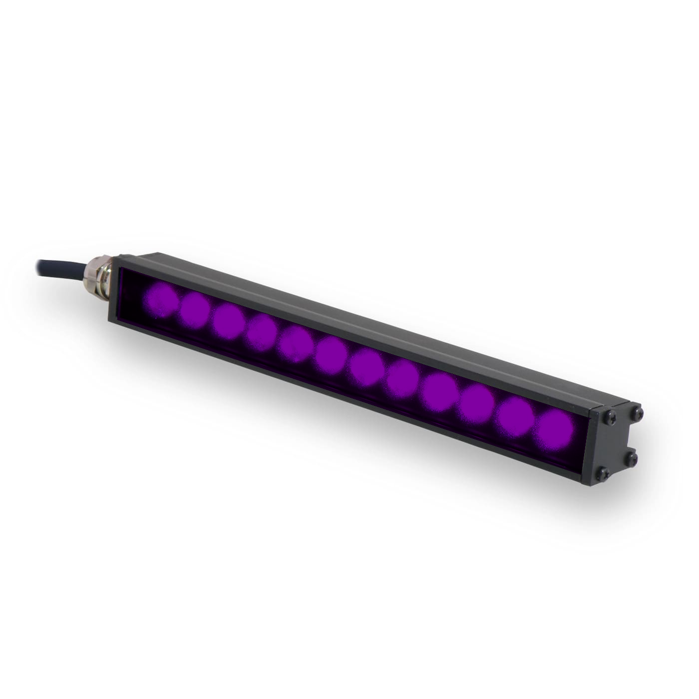 AL295M-225395I3S MicroBrite Bar Light, 395nm Ultra-Violet (UV), 225 mm, ICS 3S (I3S) Driver| Advanced Illumination