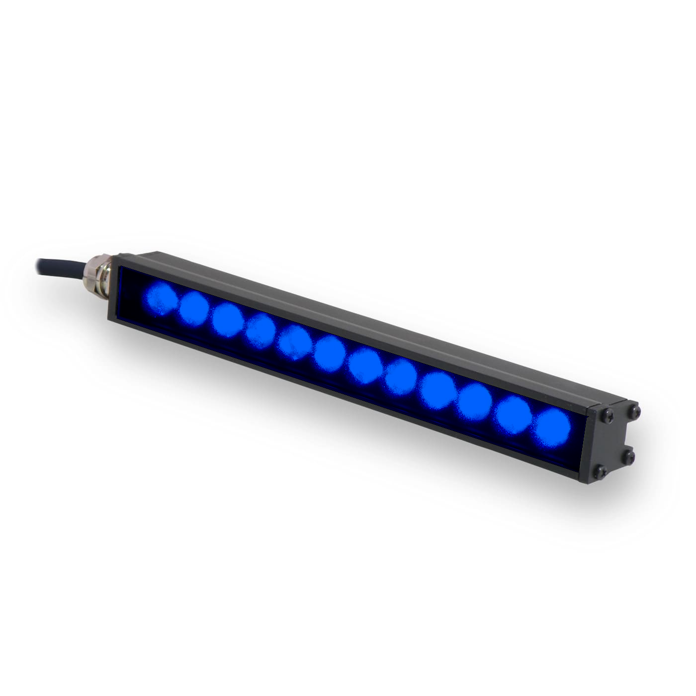 AL295M-225470I3S MicroBrite Bar Light, 470nm Blue, 225 mm, ICS 3S (I3S) Driver| Advanced Illumination
