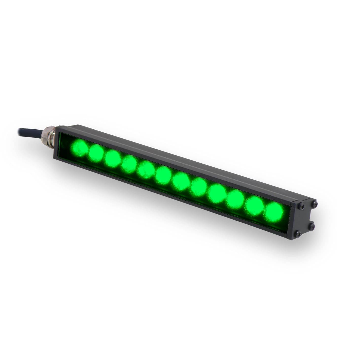 AL295M-225505I3S MicroBrite Bar Light, 505nm Cyan, 225 mm, ICS 3S (I3S) Driver| Advanced Illumination