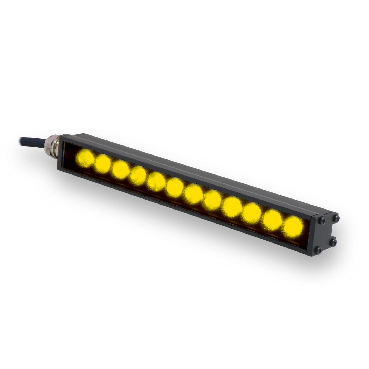 AL295M-225590I3S MicroBrite Bar Light, 590nm Amber, 225 mm, ICS 3S (I3S) Driver| Advanced Illumination