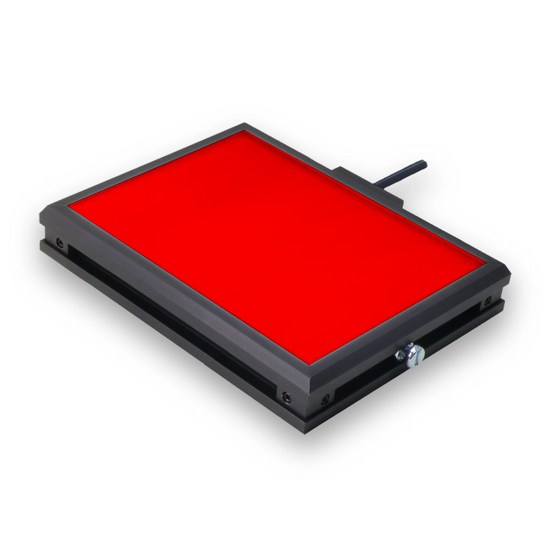 CB0808-66024 Backlit Collimated BackLight, 660nm Red, 08 in x 08 in, 24 Volt Driver| Advanced Illumination