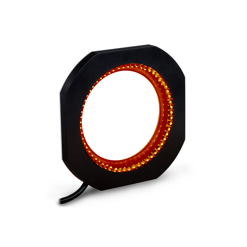 DF241-6253524 Small Low Angle Dark Field Light, 625nm Red Orange, 24 Volt Driver| Advanced Illumination