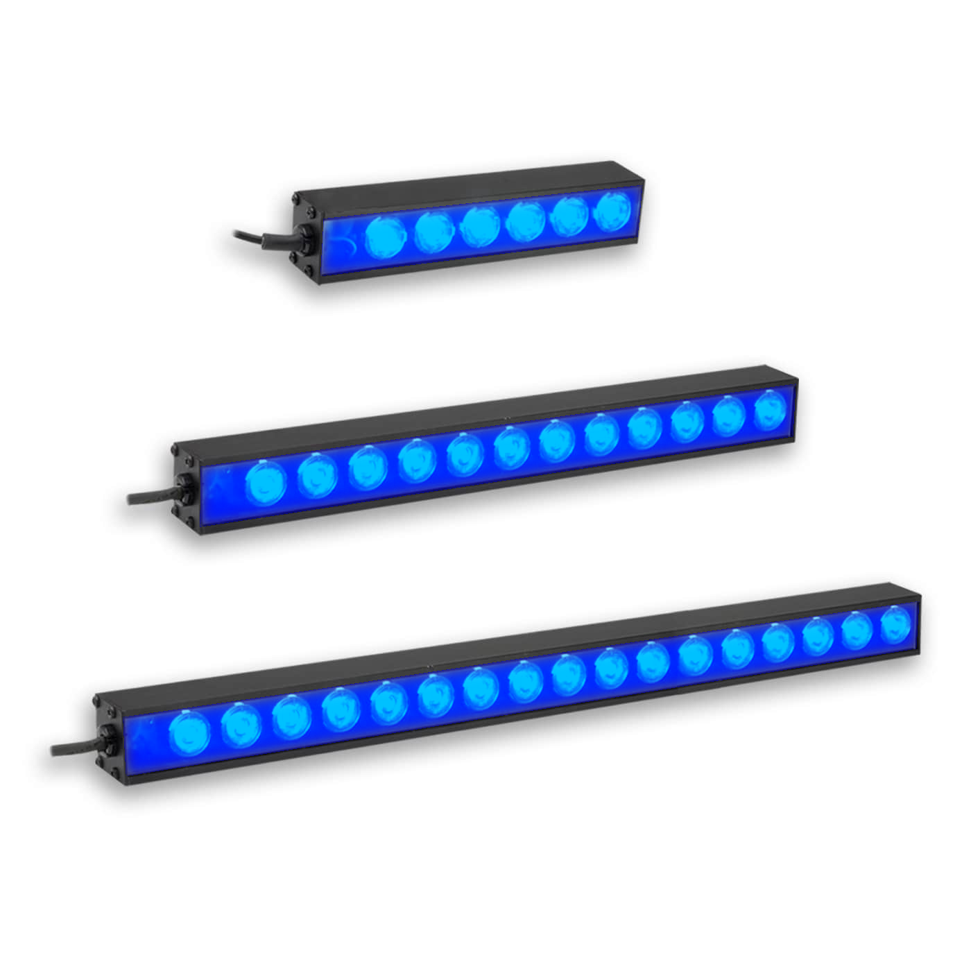LL174W06-470I3S High Intensity Bar Light, 470nm Blue, 06 in, ICS 3S (I3S) Driver| Advanced Illumination