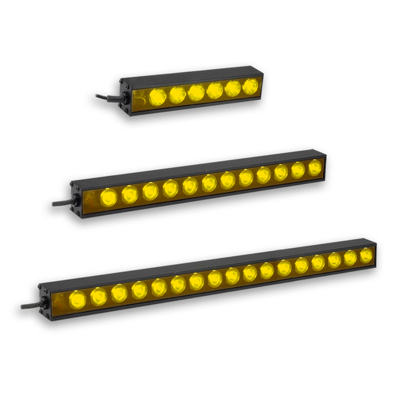 LL174W06-590I3S High Intensity Bar Light, 590nm Amber, 06 in, ICS 3S (I3S) Driver| Advanced Illumination