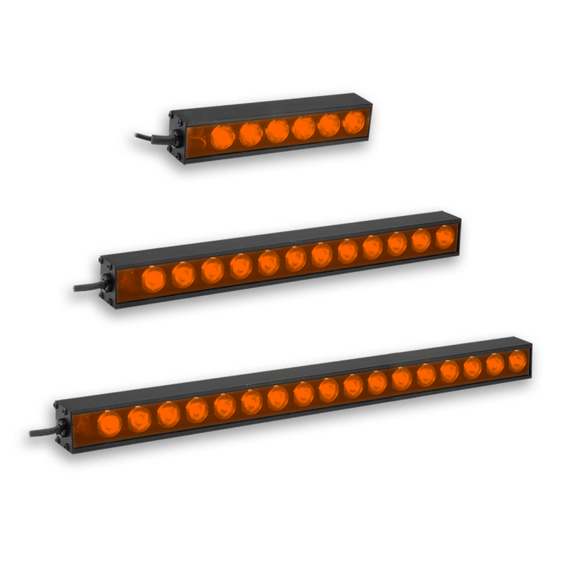 LL174W06-625I3S High Intensity Bar Light, 625nm Red Orange, 06 in, ICS 3S (I3S) Driver| Advanced Illumination