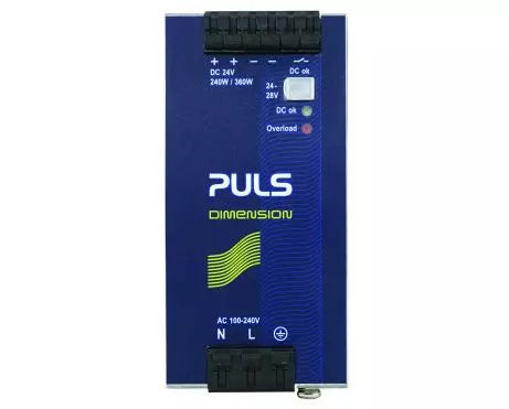 PULS QS10.241 | 240W, 24V, 10A 1-phase DIN Rail Power Supply