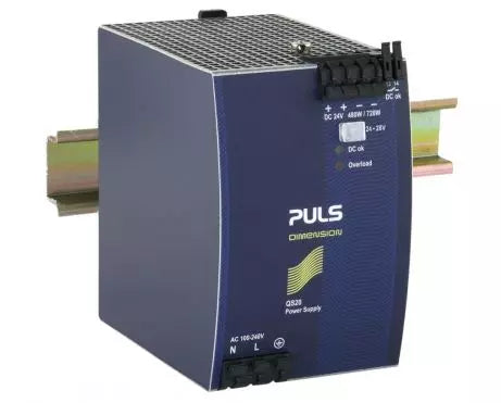 PULS QS20.241 | 480W, 24V, 20A 1-phase DIN Rail Power Supply