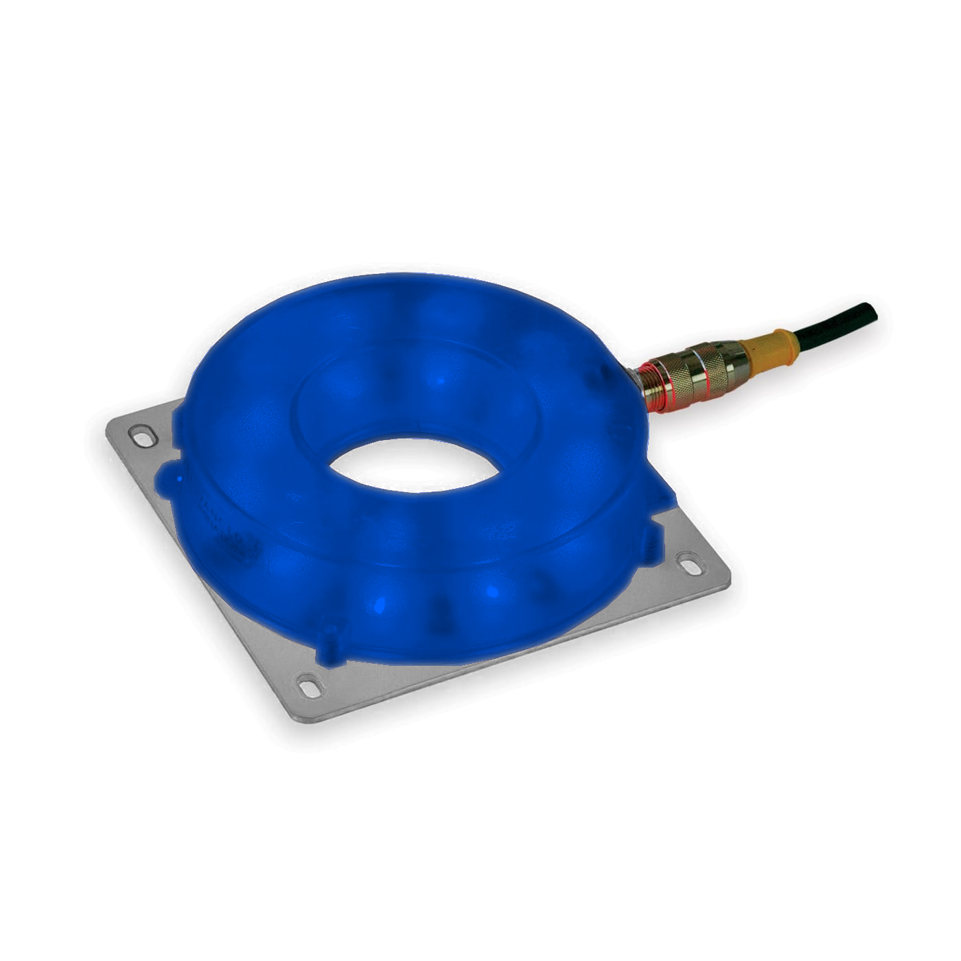 RL-S052120-455 EuroBrite Ring Light, 455nm Cyan, Wide Lens, EuroBrite Driver| Advanced Illumination