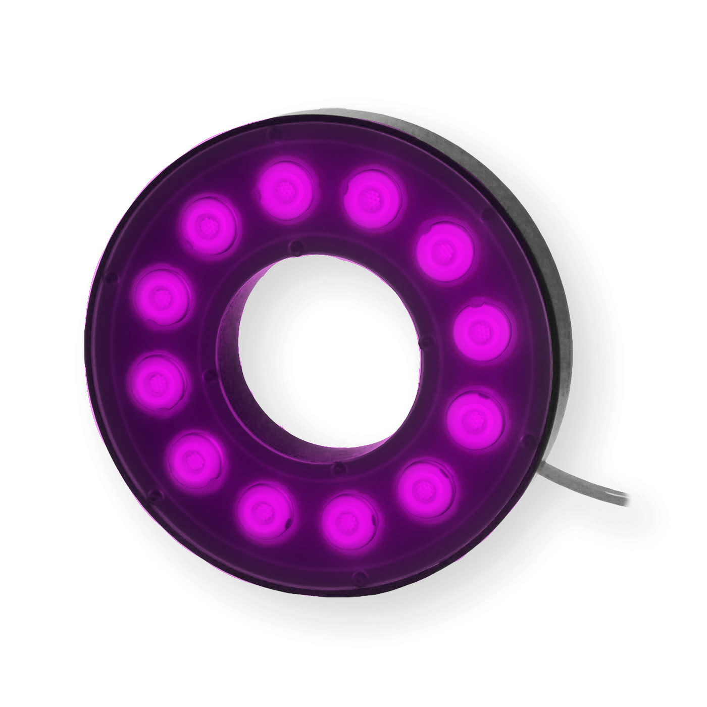 RL113M-385I3S High Intensity Bright Field Ring Light, 385nm Ultra-Violet (UV), ICS 3S (I3S) Driver| Advanced Illumination
