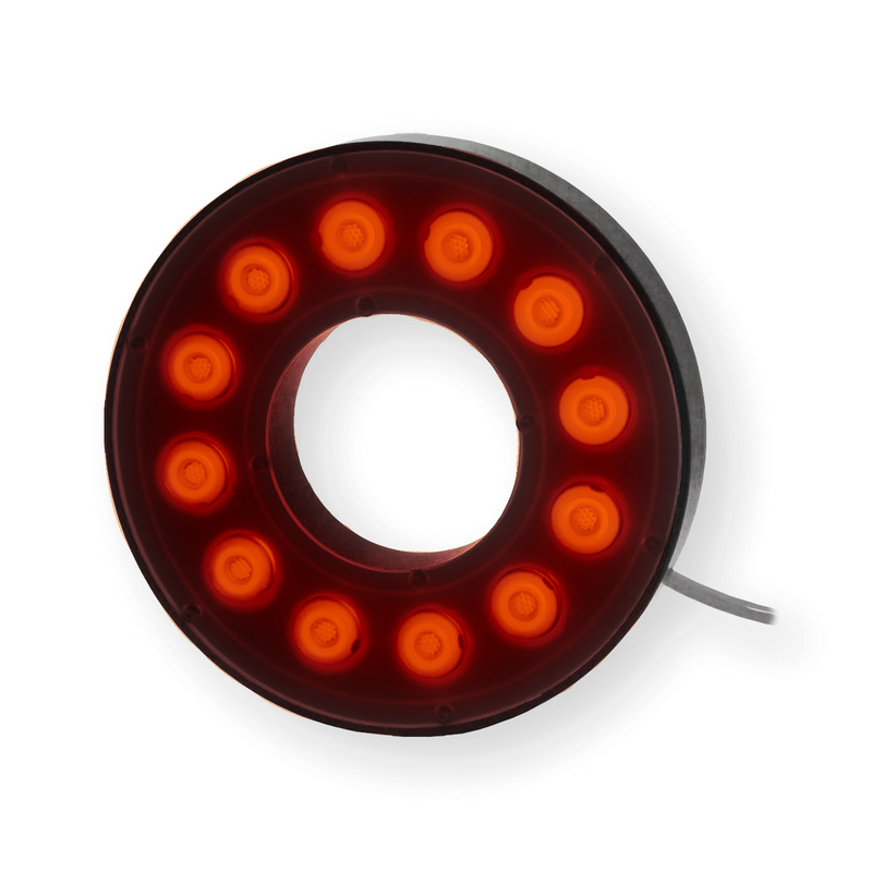 RL113N-625I3S High Intensity Bright Field Ring Light, 625nm Red Orange, ICS 3S (I3S) Driver| Advanced Illumination