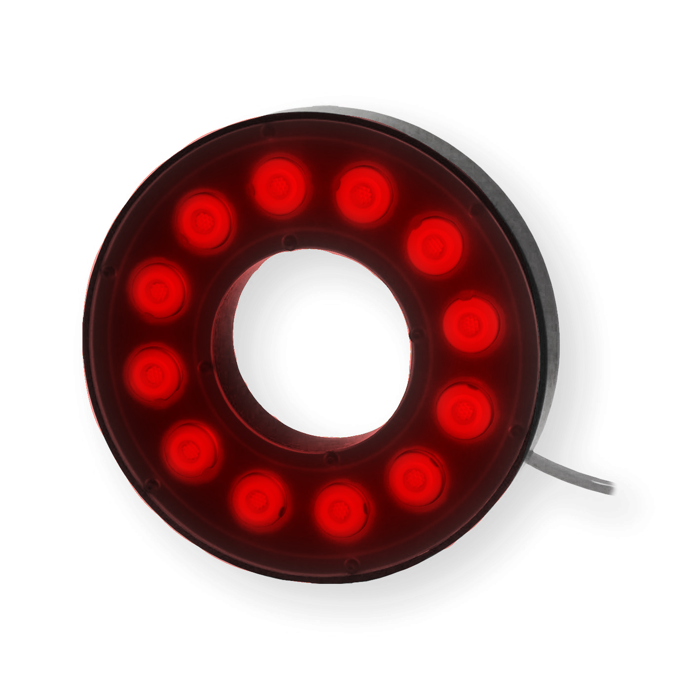 RL113N-66024 High Intensity Bright Field Ring Light, 660nm Red, 24 Volt Driver| Advanced Illumination