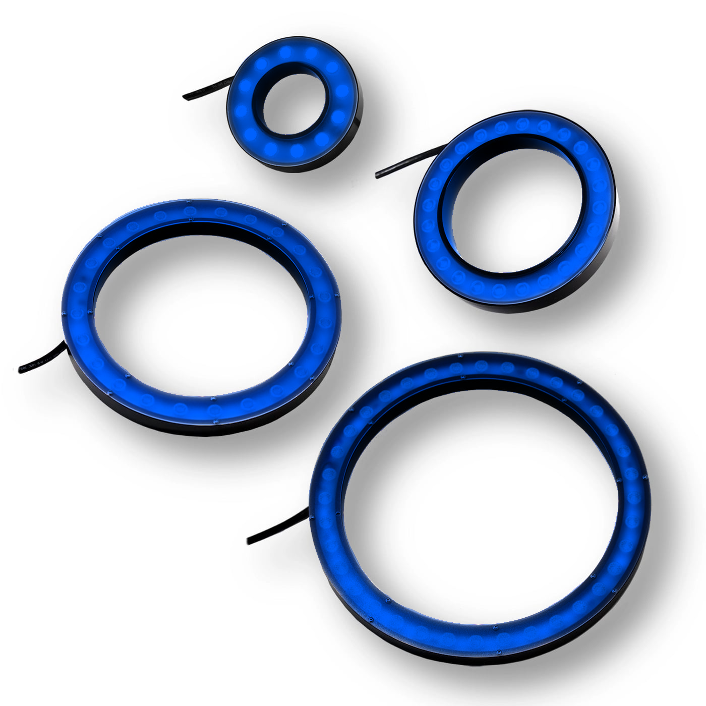 RL208W-160455I3S MicroBrite Bright Field Ring Light, 455nm Royal Blue, ICS 3S (I3S) Driver| Advanced Illumination