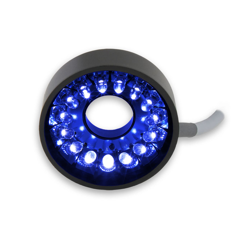 RL2115-47024 Compact Aimed Dark Field Light, 470nm Blue, 24 Volt Driver| Advanced Illumination
