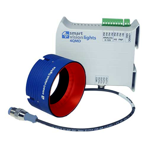 RM75-4Z-625 | RM75-4Z Multi Zone Mini Ring Light (75mm) | 625nm Red Light